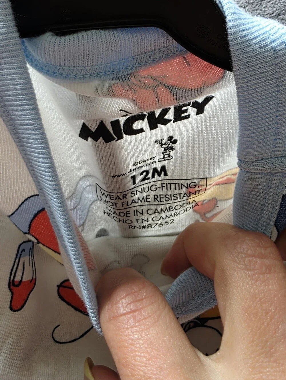 Baby boy / girl summer pajama bundle Disney Mickey Minnie Mouse Stitch Size 12 m